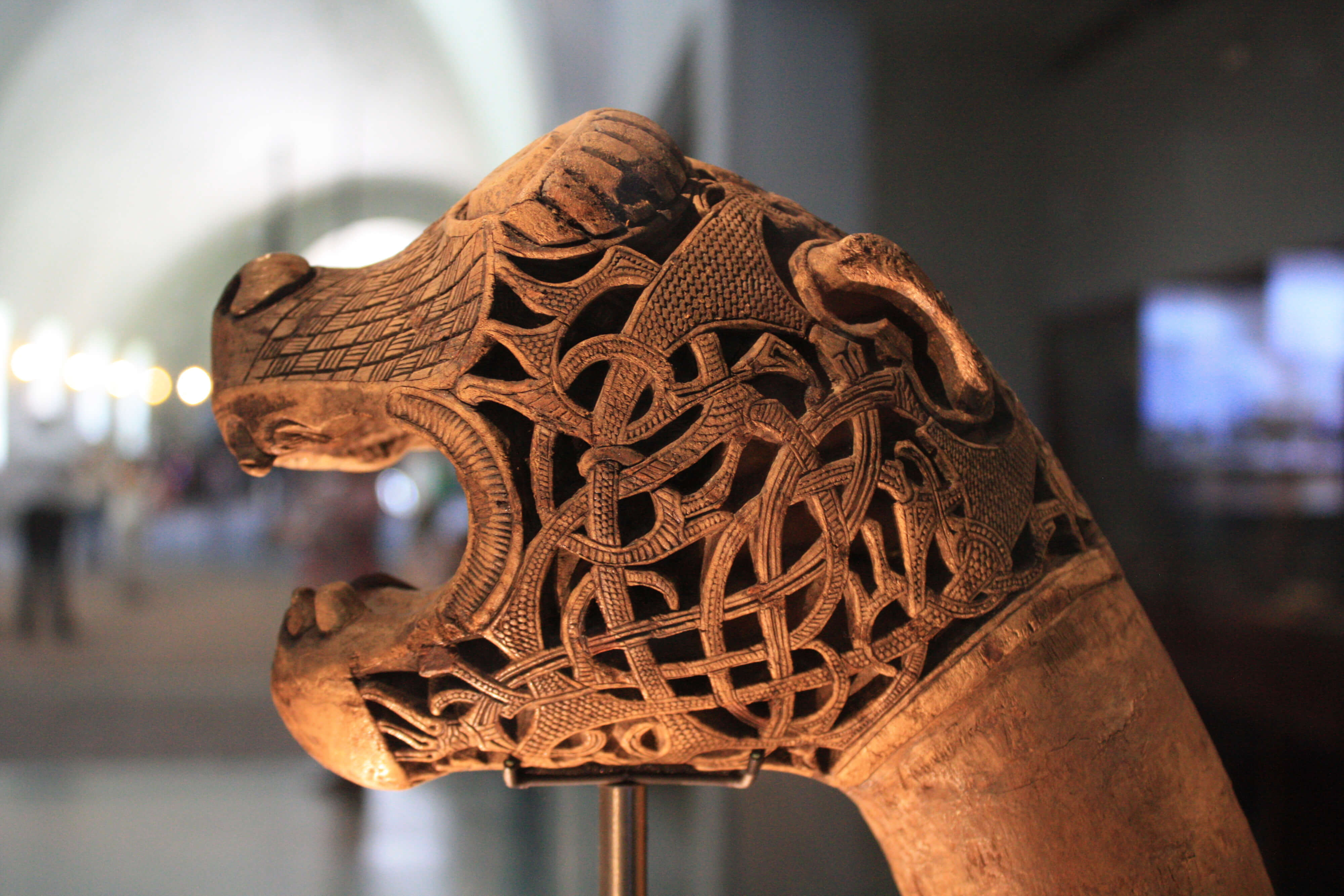 Wooden Head from the Age of The Vikings